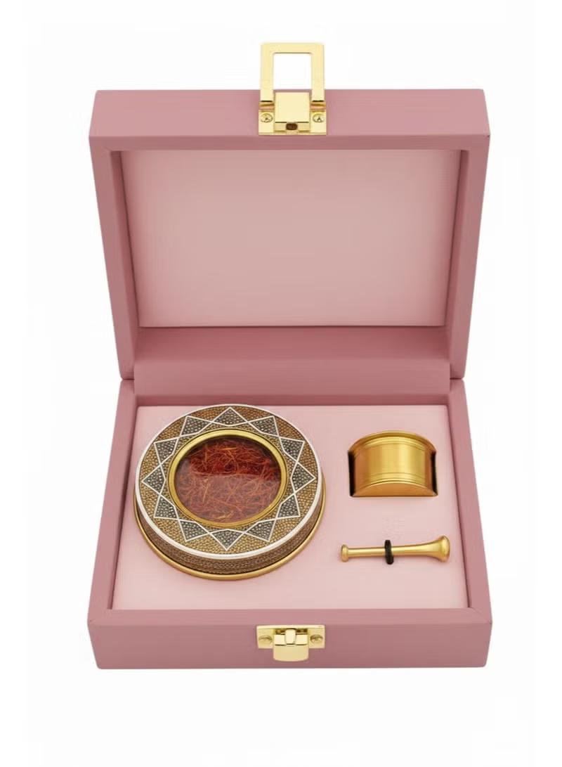 Luxury Pink Velvet Saffron Gift Box | 10g Premium Gift Box Luxury Pink Velvet Saffron Gift Box | 10g Premium Gift Box